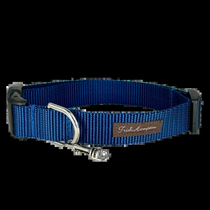 Navy Blue Nylon Webbing Dog Collar – 804