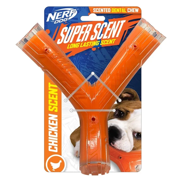 Nerf Dog Chicken Scented Wishbone 6.5″