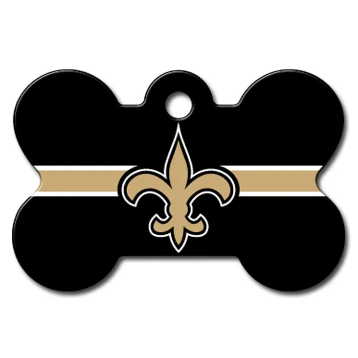 New Orleans Saints Engravable Pet I.D. Tag – Bone