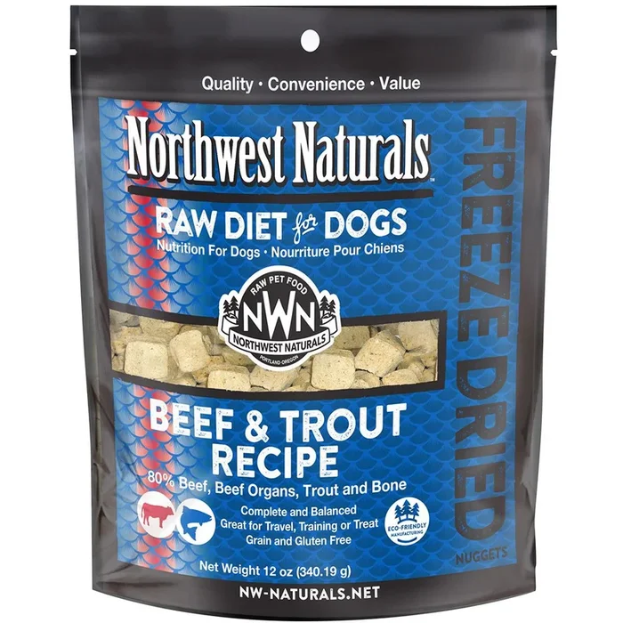 Northwest Naturals Freeze-Dried Beef & Trout Nuggets Dog Food