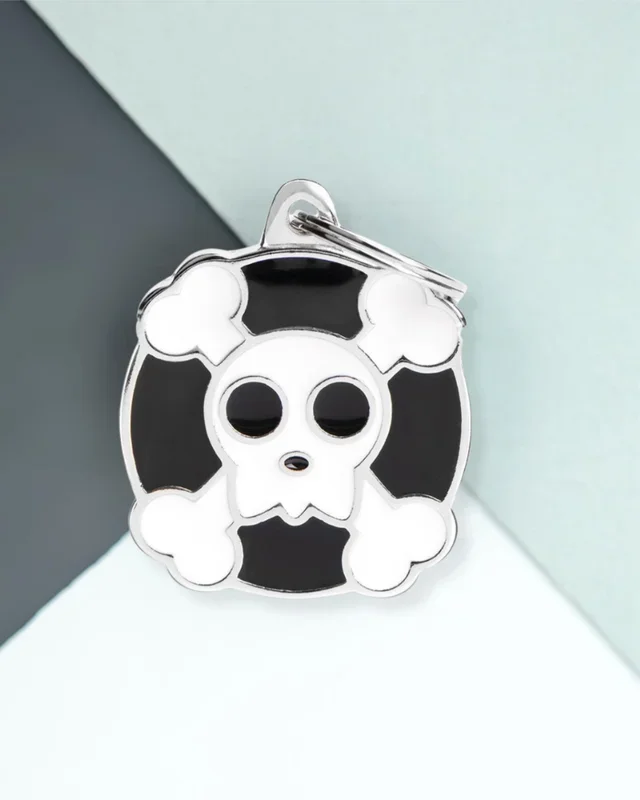 (Not So Scary) Skull Custom Pet ID Tag