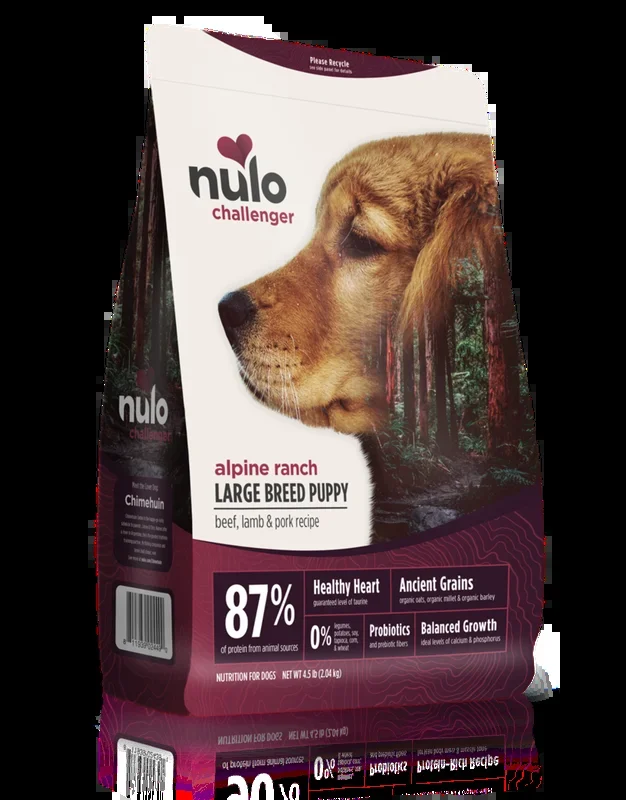 Nulo Challenger Large Breed Puppy Dry Dog Food Alpine Ranch Beef, Lamb & Pork Dry Dog Food