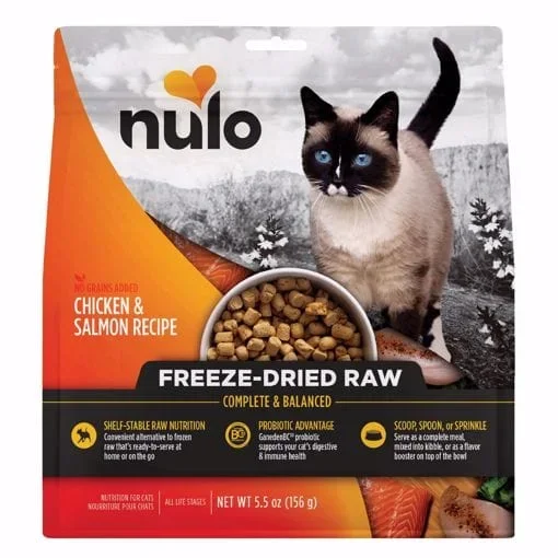 Nulo Freestyle Grain Free Chicken & Salmon Recipe Freeze-Dried Raw Cat Food