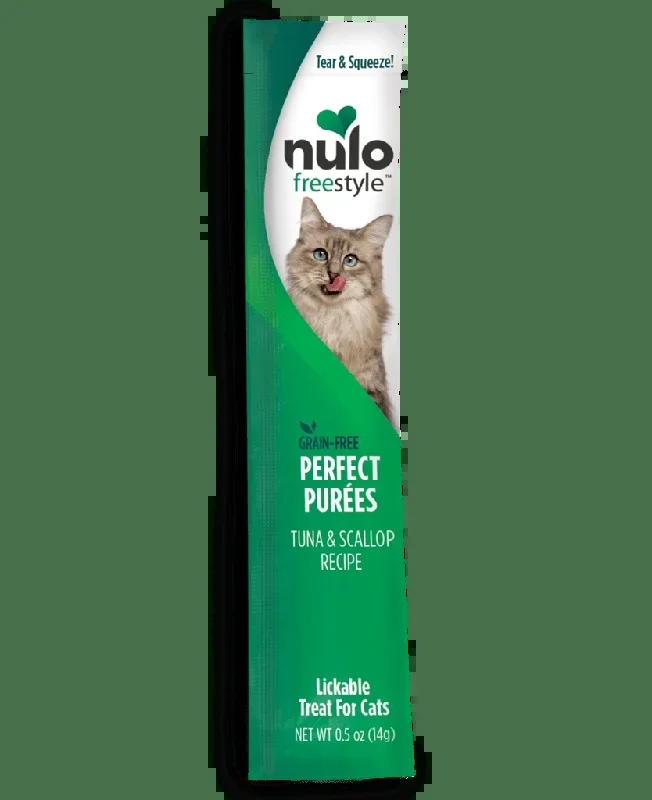 Nulo FreeStyle Perfect Puree Tuna & Scallop Recipe Lickable Cat Treats