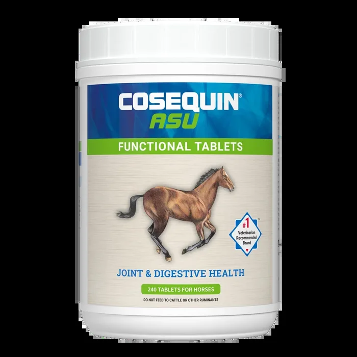 Nutramax Cosequin ASU Joint & Digestive Health Functional Tablets for Horses, 240 Tablets