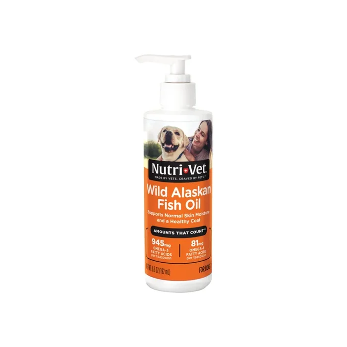 Nutri-Vet Wild Alaskan Salmon Oil for Dogs 6.5-oz