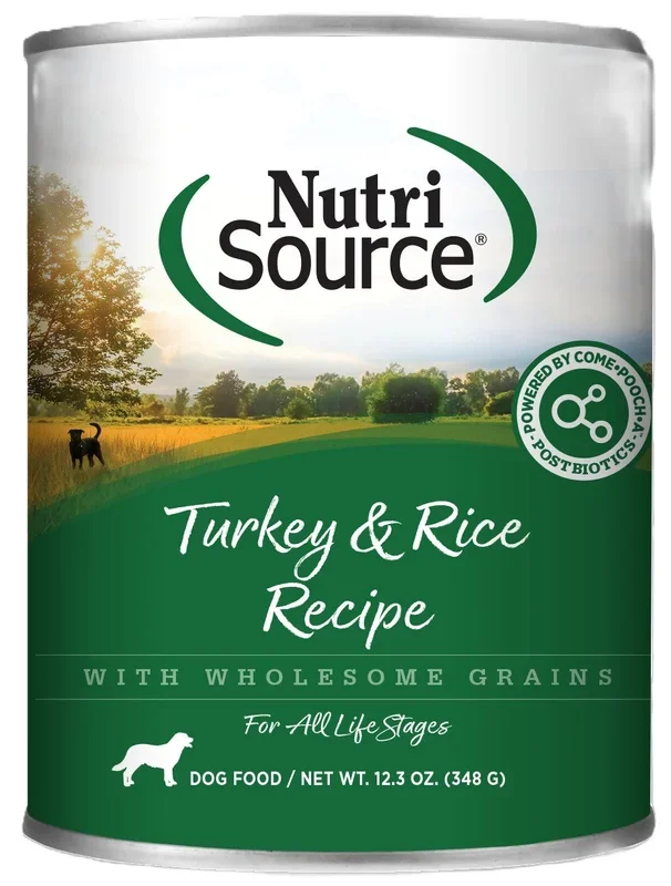 Nutrisource Adult Turkey and Rice Canned Dog Food
