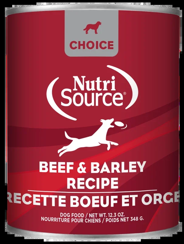 NutriSource Choice Beef & Barley Canned Dog Food