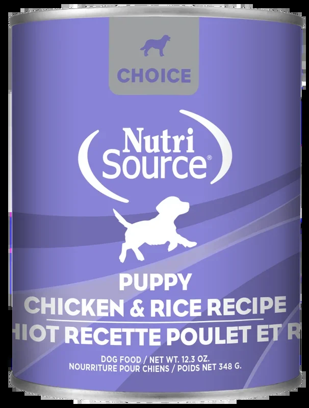 Nutrisource Choice Chicken and Rice Canned Puppy Food