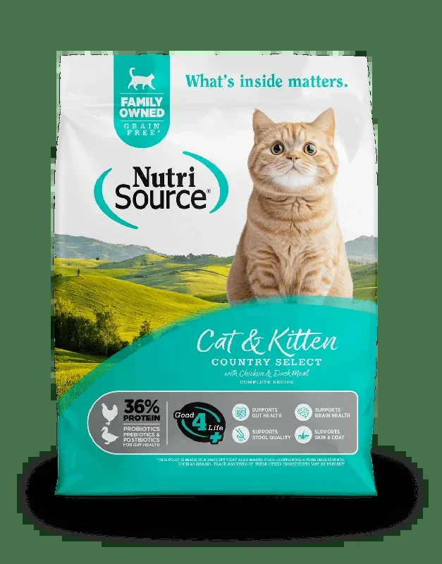 NutriSource Country Select Grain Free Dry Cat & Kitten Food
