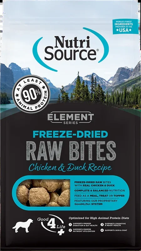 Nutrisource Element Series Freeze Dried Raw Chicken and Duck Recipe Dry Dog Food