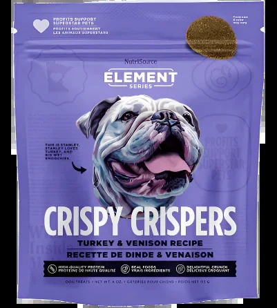 Nutrisource Element Series Turkey and Venison Crispy Crispers Dog Treats