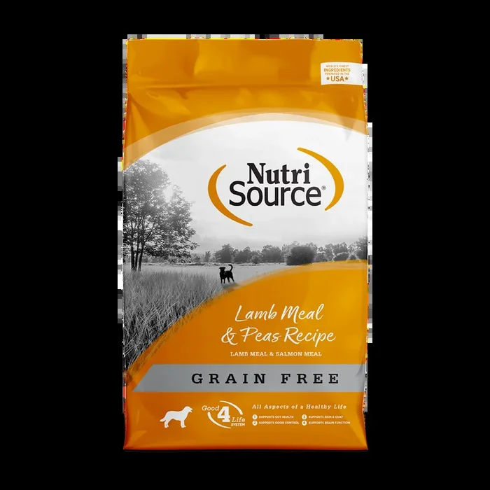 NUTRISOURCE GRAIN FREE LAMB MEAL AND PEAS 4 LB