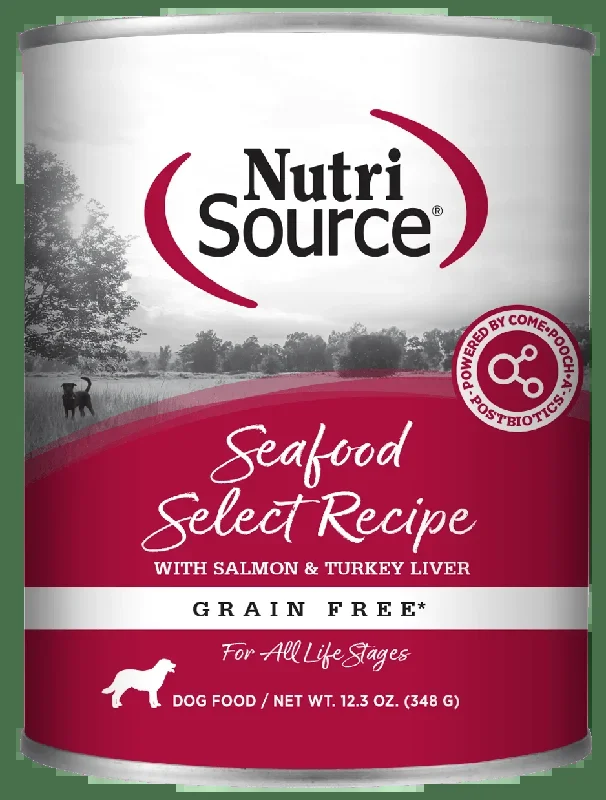 NutriSource Grain Free Seafood Select Canned Dog Food