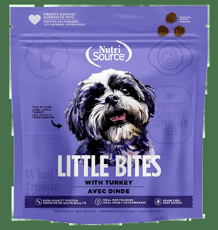 NutriSource Grain Free Turkey Little Bites Dog Treats