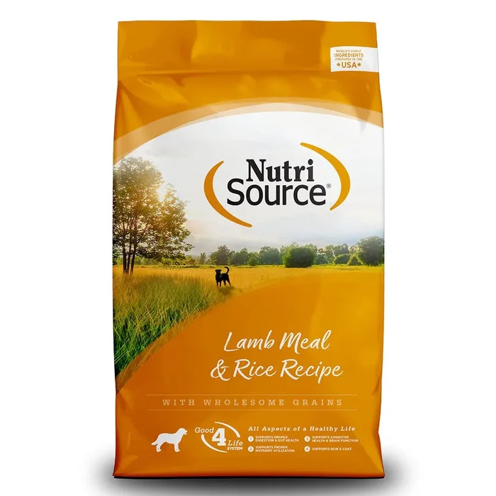 NUTRISOURCE LAMB MEAL & RICE 26 LB (BOLSA NARANJA)