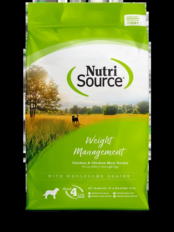 Nutrisource Weight Management Chicken and Chicken Meal Formula Dry Dog Food