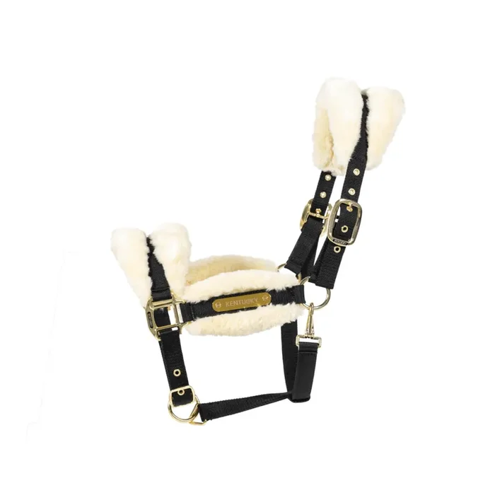 Nylon halter with sheepskin Kentucky Soft
