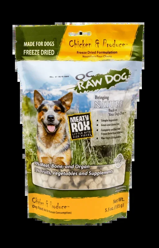 OC Raw Dog Freeze-Fried Chicken & Produce Meaty Rox