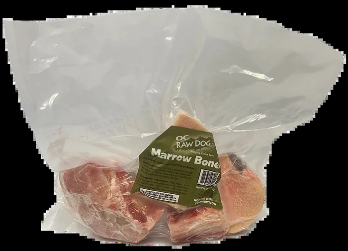 OC Raw Frozen Beef Marrow Bones for Dogs