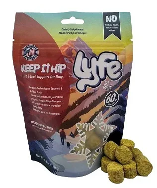 OC Raw Lyfe “Keep It Hip” Cold Pressed Hip & Joint Support Chewable Dog Supplement, 6.3 oz
