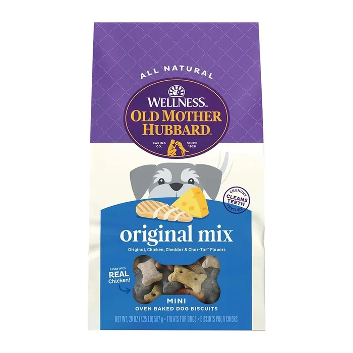 Old Mother Hubbard Classic Original Mix Oven-Baked Biscuits Dog Treats Mini 20-oz