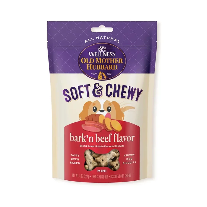 Old Mother Hubbard Soft & Chewy Oven Baked Biscuits Dog Treats – Bark’n Beef Flavor