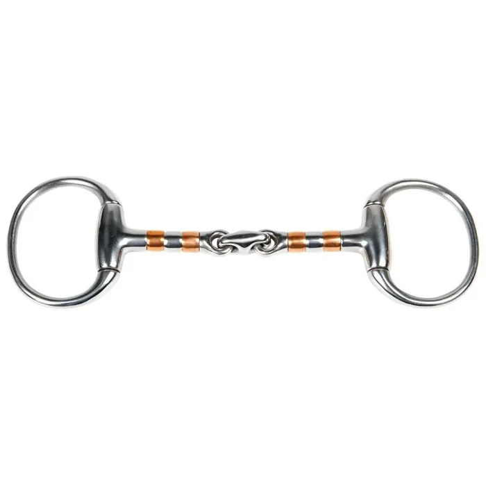Olive bit for horse with double break with rollers Harry‘s Horse