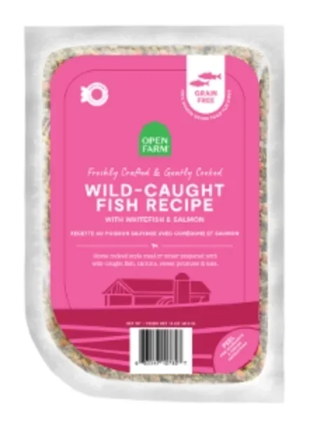 Open Farm Gently Cooked/Frozen Dog Food, Wild-Caught Salmon & Whitefish