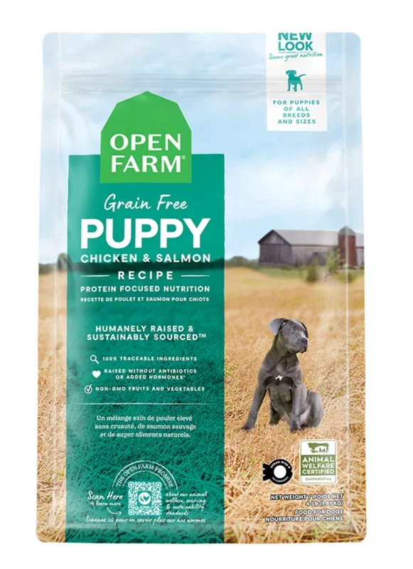 Open Farm Grain Free Dry Dog Food, Puppy – Chicken Salmon Recipe