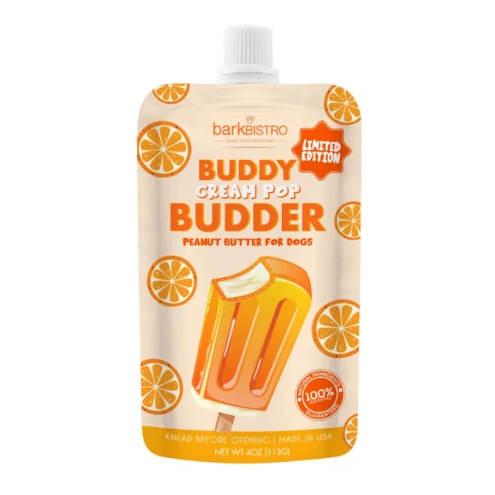 Orange Cream Pop Buddy Budder Squeeze Pouch