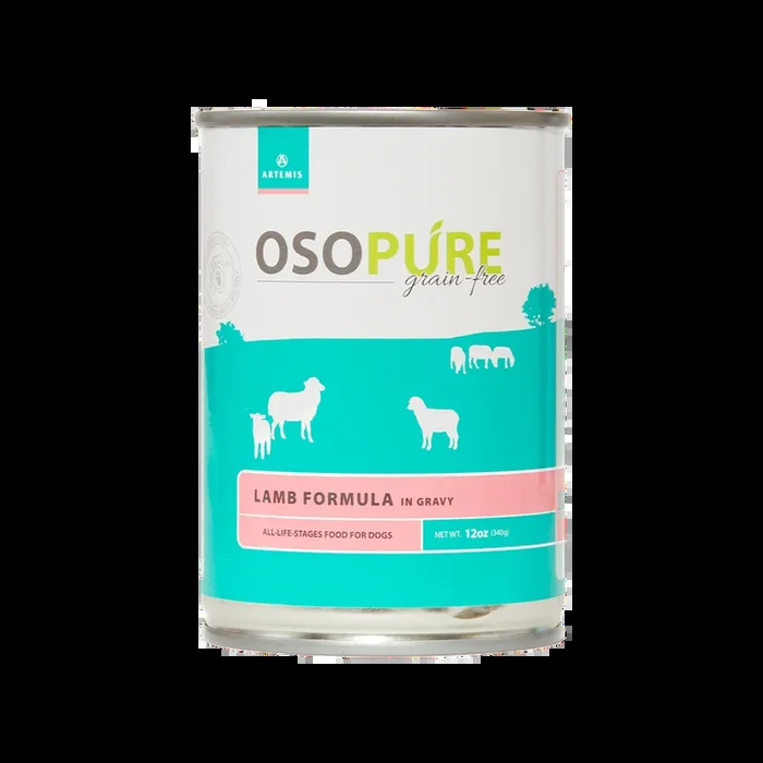 Osopure Grain Free Lamb Formula Canned Dog Food (12 pack)