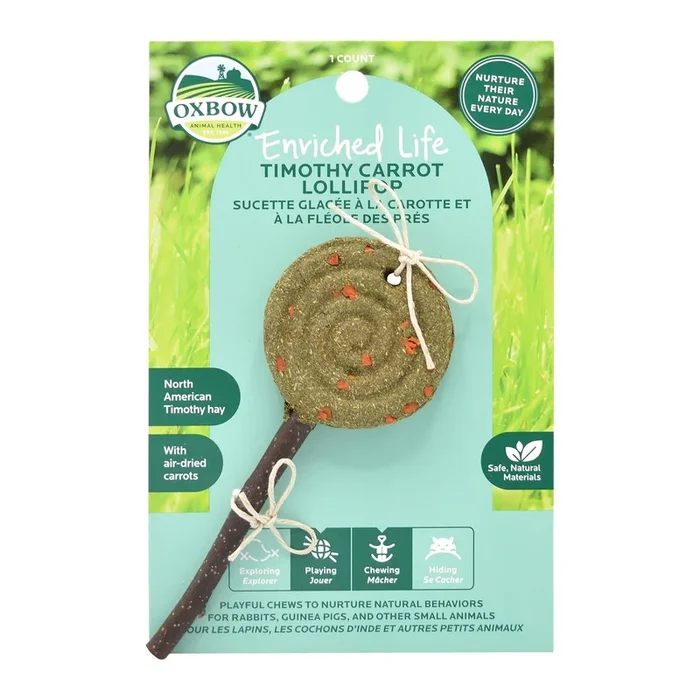 Oxbow Timothy Carrot Lollipop