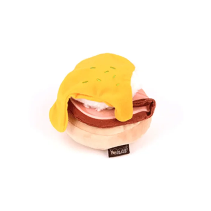 P.L.A.Y. Barking Brunch Dog Toy – Egg Benedict
