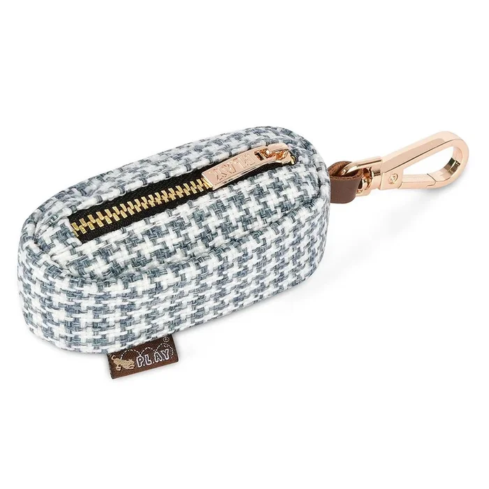 P.L.A.Y. Proper Pup Poop Bag Dispenser – Houndstooth Blue