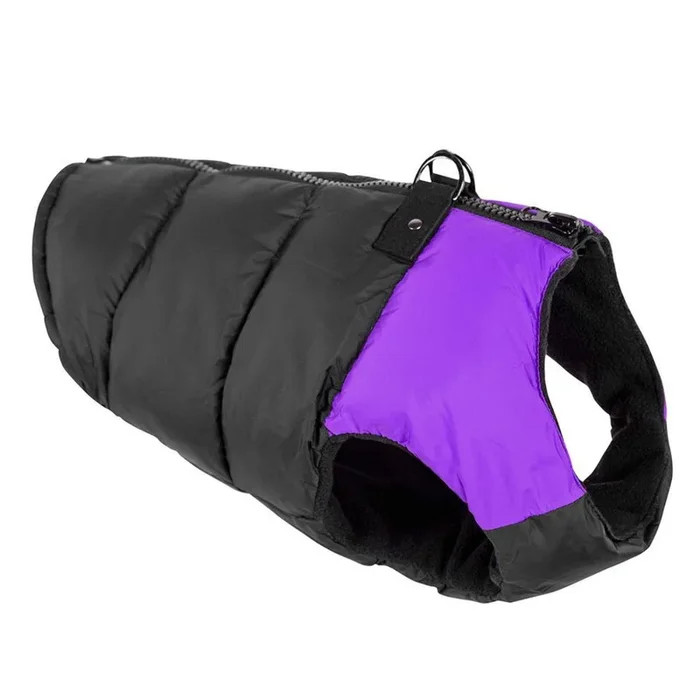 Padded Dog Harness Vest by Gooby – Purple/Black