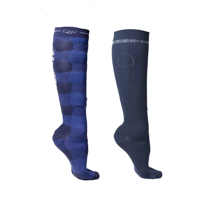 Pairs of riding socks QHP Collection (x2)