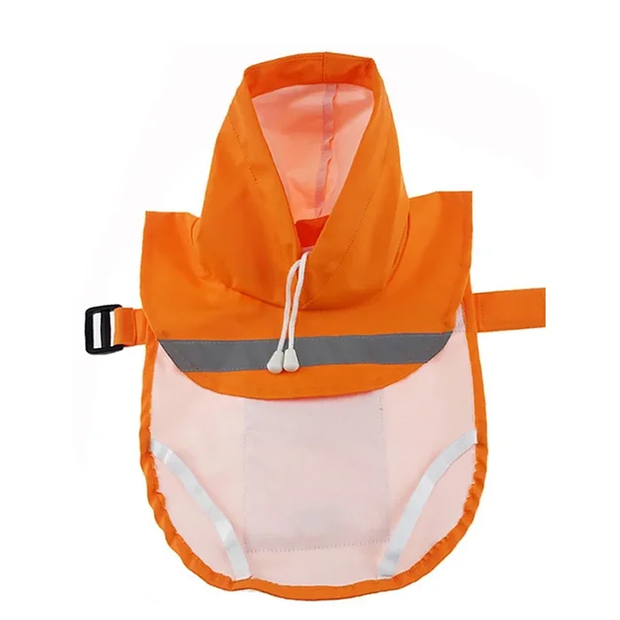 Parisian Pet Reflective Dog Raincoat – Orange