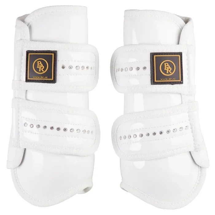 Patent leather horse boots with rhinestones BR Equitation Pro Max