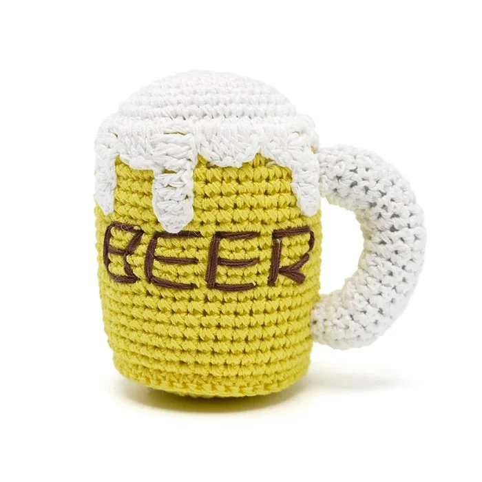 PAWer Squeaky Dog Toy by Dogo – Beer Mug