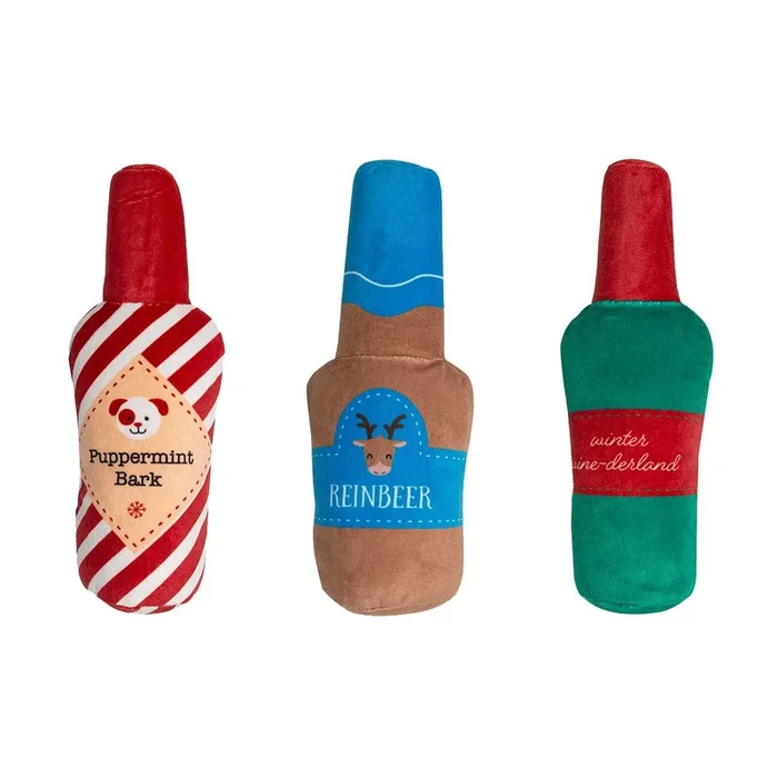 Pearhead Holiday Spirits Dog Toy Set