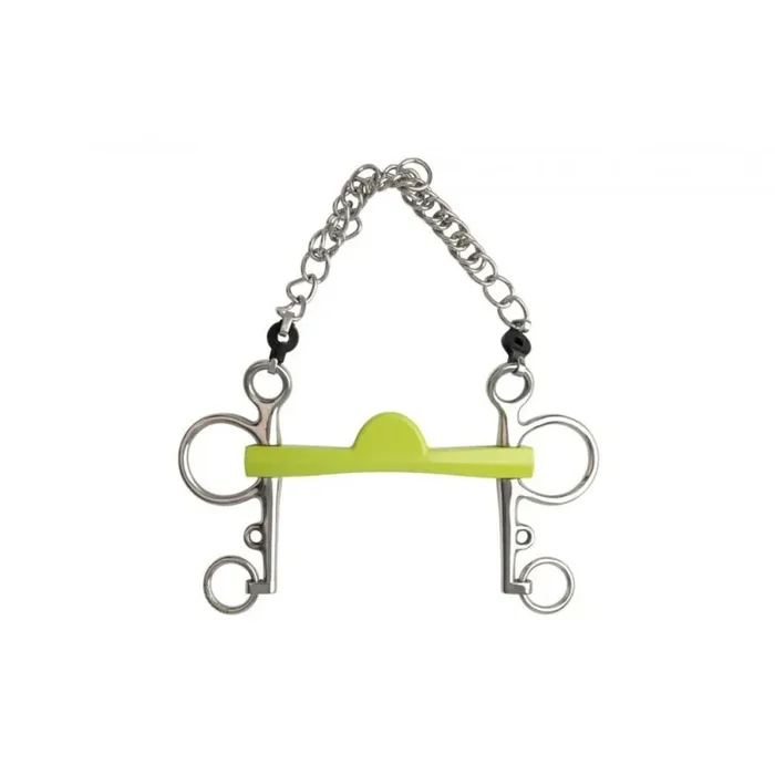 Pelham half-moon horse long branches Metalab Flexi Soft [Size 130 mm]