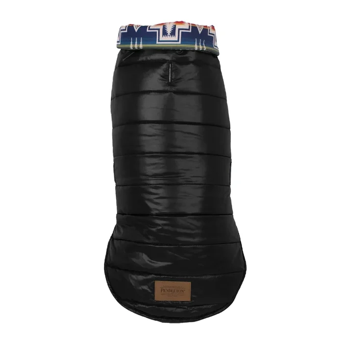 Pendleton Pet Century Harding Puffer Dog Coat – Black