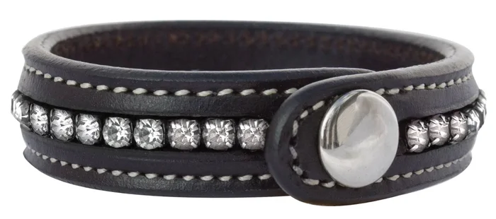 Perri’s Crystal Leather Bracelet