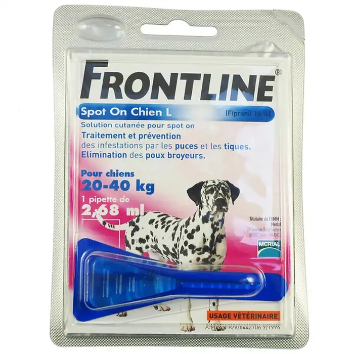 Pest control for dogs Frontline de 20/40 kg Spot On