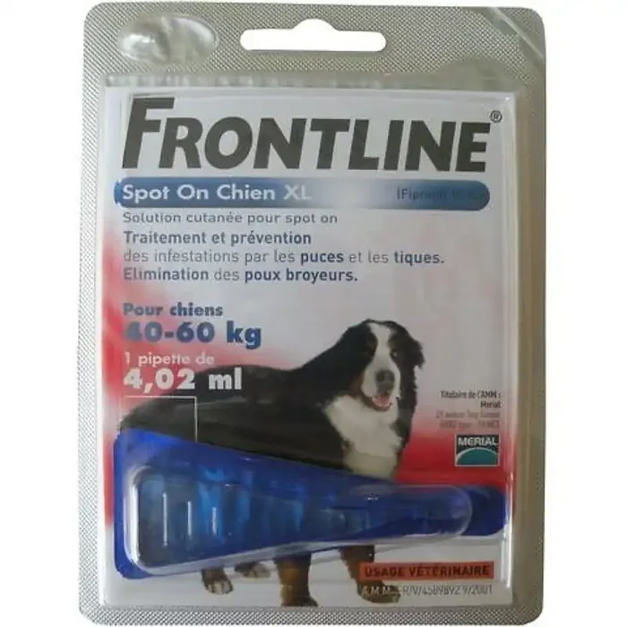 Pest control for dogs Frontline de 40/60 kg Spot On