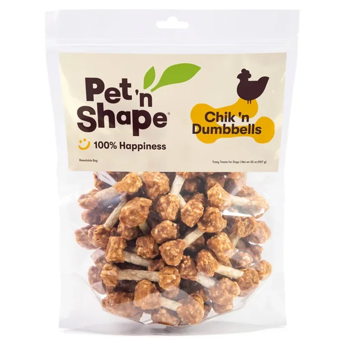 Pet ‘n Shape Chik ‘n Dumbbells Jerky Dog Treats 32-oz