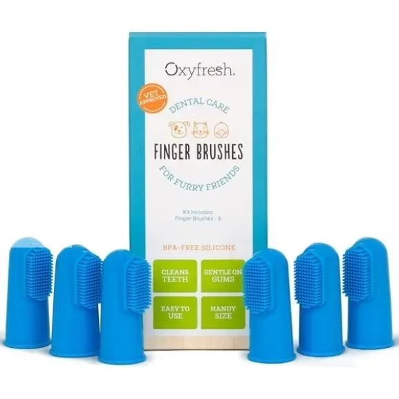 Pet Finger Toothbrush – BPA-Free Silicone Dental Brushes (6-Pack)