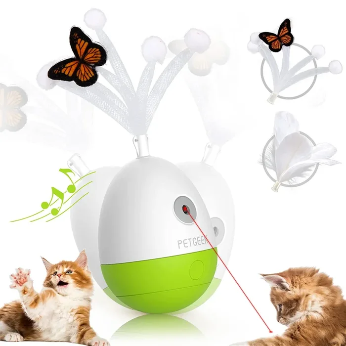 Pet Geek Egg Laser Tumbler Toy for Cats