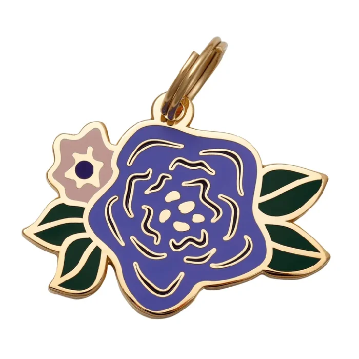 Pet ID Tag “Wild Flower” from Two Tails Pet Company
